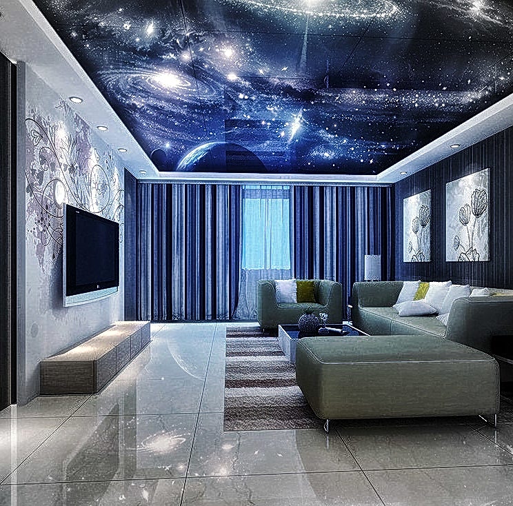 3D Натяжные потолки "Звездное небо" и другие